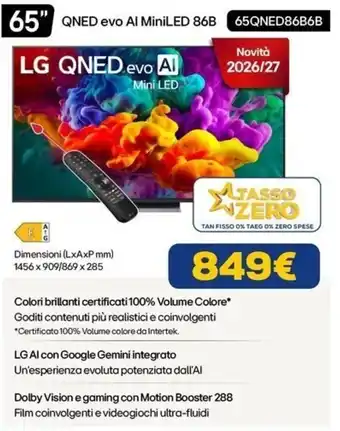 LG QNED evo AI MiniLED 65"
