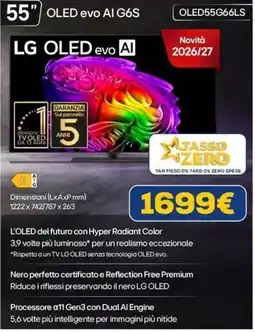 Euronics LG OLED evo AI offerta