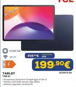 Euronics TCL TABLET TAB A1 offerta