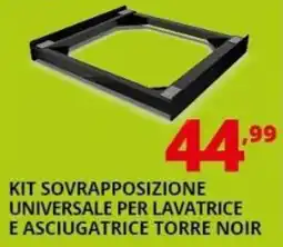 Comet Kit sovrapposizione universale per lavatrice e asciugatrice torre noir offerta