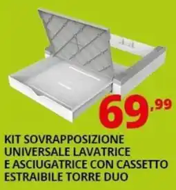 Comet Kit sovrapposizione universale lavatrice e asciugatrice con cassetto estraibile torre duo offerta