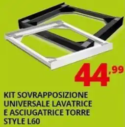Comet Kit sovrapposizione universale lavatrice e asciugatrice torre style l60 offerta