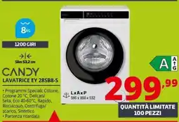 Comet Candy lavatrice ey 28sb8-s offerta