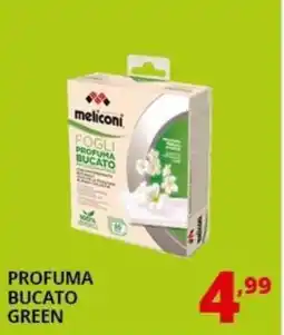 Comet Meliconi fogli profuma bucato green offerta