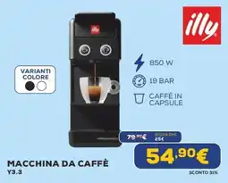 Euronics Macchina da caffè illy Y3.3 offerta