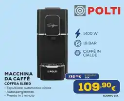 Euronics Macchina da caffè Coffea S15BD Polti offerta