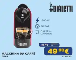 Euronics Macchina da caffè Gioia Bialetti offerta