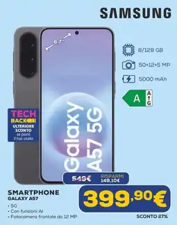 Euronics Samsung Smartphone Galaxy A57 offerta