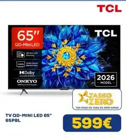 Euronics TCL 65" QD-MiniLED TV offerta