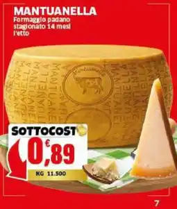Mercati Alimentari Mantuanella Formaggio padano offerta