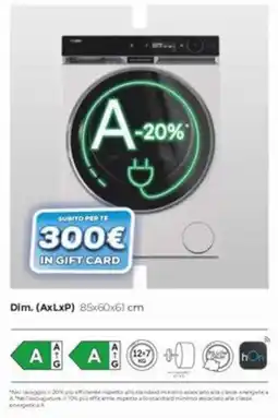Euronics Lavatrice offerta