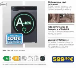 Euronics Lavatrice offerta