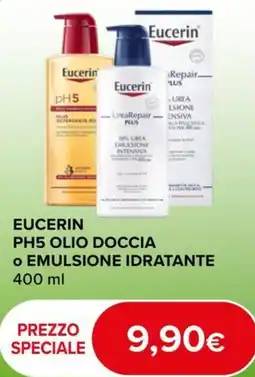 Dr.Max Eucerin PH5 olio doccia o emulsione idratante offerta