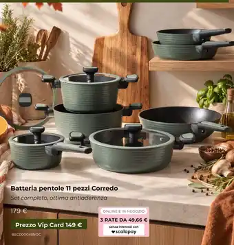 Batteria pentole 11 pezzi Corredo