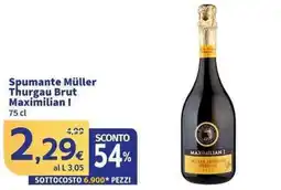 Sigma Superstore Spumante Müller Thurgau Brut Maximilian I offerta