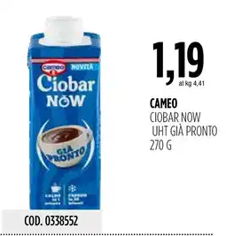Carico Cash & Carry Ciobar NOW offerta