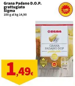 Sigma Grana Padano D.O.P. grattugiato Sigma offerta