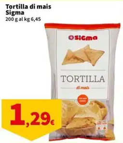 Sigma Tortilla di mais Sigma offerta