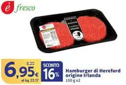 Sigma Hamburger di Hereford origine Irlanda offerta