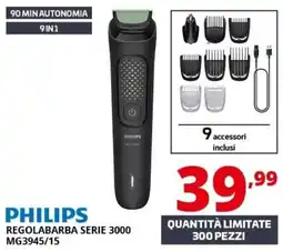Comet Philips regolabarba serie 3000 offerta