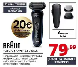 Comet Braun Rasoio Shaver 52-B1650S offerta