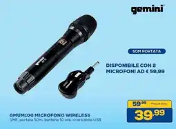 Euronics Bruno Gemini microfono wireless offerta
