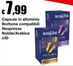 Sì con te Market Capsule in alluminio Borbone compatibili Nespresso Nobile offerta