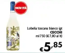 Spak Supermercati Lobelia toscana bianco igt Cecchi offerta