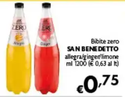 Spak Supermercati Bibite zero San Benedetto offerta