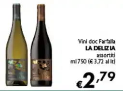 Spak Supermercati Vini doc Farfalla LA DELIZIA offerta