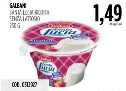 Carico Cash & Carry Santa Lucia ricotta senza lattosio offerta