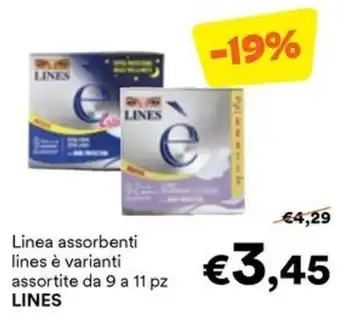Linea assorbenti lines è