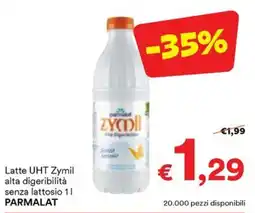 Unes Latte UHT Zymil alta digeribilità senza lattosio offerta