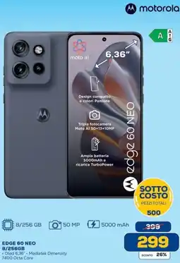 Euronics Bruno Motorola Edge 60 Neo offerta