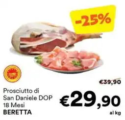 Unes Prosciutto di San Daniele DOP 18 Mesi BERETTA offerta