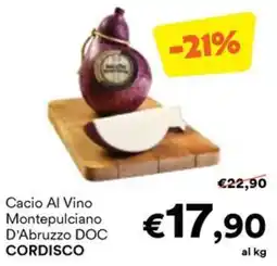 Unes Cacio Al Vino Montepulciano D'Abruzzo DOC Cordisco offerta