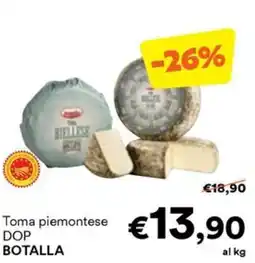 Unes Toma piemontese DOP BOTALLA offerta