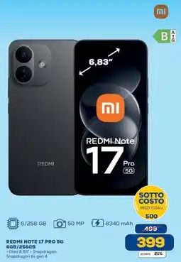 Euronics Bruno Redmi Note 17 Pro 5G offerta