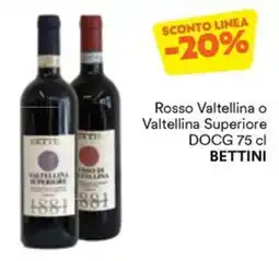 Unes Rosso Valtellina o Valtellina Superiore DOCG Bettini offerta
