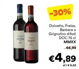 Unes Dolcetto, Freisa, Barbera o Grignolino d'Asti DOC offerta