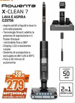 Expert Rowenta X-CLEAN 7 Lava e Aspira offerta