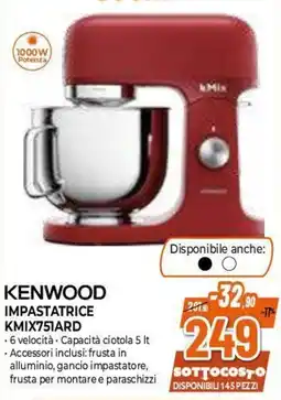 Expert Kenwood impastatrice kmix75iard offerta