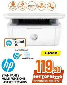 Expert hp stampante multifunzione laserjet m140w offerta