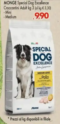 Despar Monge Special Dog Excellence Medium Adult con Pollo offerta