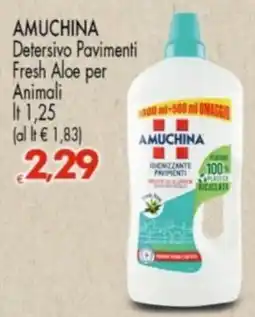Despar Amuchina Detersivo Pavimenti Fresh Aloe per Animali offerta