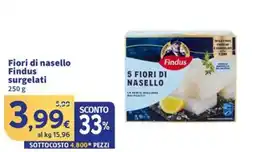 Sigma Fiori di nasello Findus surgelati offerta