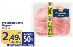 Sigma Prosciutto cotto Negroni offerta