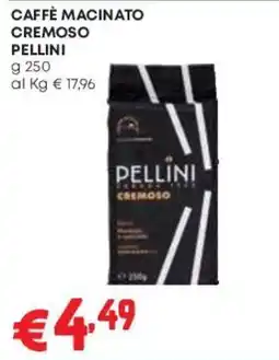 Pam Caffè macinato cremoso Pellini offerta