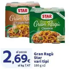 Sigma Gran Ragù Star vari tipi offerta