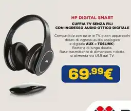 Euronics HP Digital Smart cuffia TV senza fili offerta
